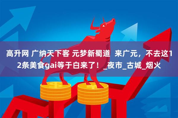 高升网 广纳天下客 元梦新蜀道  来广元，不去这12条美食gai等于白来了！_夜市_古城_烟火
